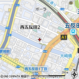ジブラルタ生命保険株式会社　東京第７支社五反田第一・第二営業所周辺の地図