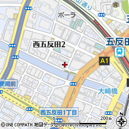 ジブラルタ生命保険株式会社　東京第７支社五反田第一・第二営業所周辺の地図