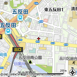 小諸そば 東五反田店周辺の地図