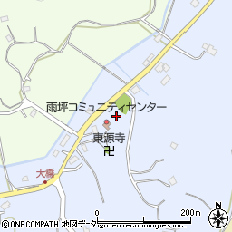 千葉県山武市雨坪周辺の地図