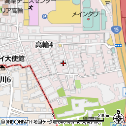 東京都港区高輪4丁目20-8周辺の地図