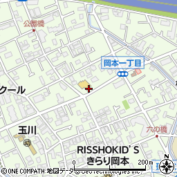 パラカ世田谷岡本第１駐車場周辺の地図