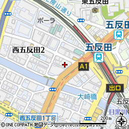 三菱ＵＦＪ銀行五反田駅前支店周辺の地図