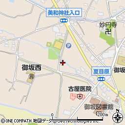 山梨県笛吹市御坂町夏目原836周辺の地図