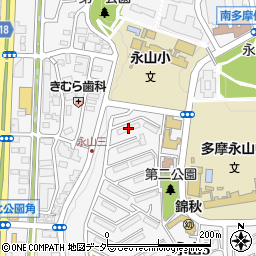 永山団地１－１号棟周辺の地図