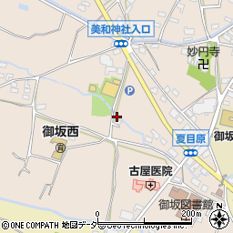 山梨県笛吹市御坂町夏目原841周辺の地図