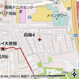 東京都港区高輪4丁目20-5周辺の地図