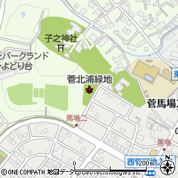 菅北浦緑地周辺の地図