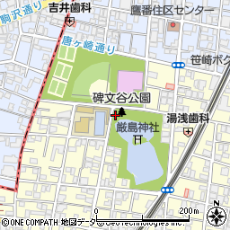 東京都目黒区碑文谷6丁目周辺の地図