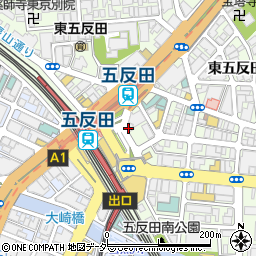 ビッグエコー BIG ECHO 五反田東口駅前店周辺の地図