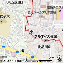 東京都港区高輪4丁目14-14周辺の地図