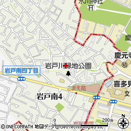 東京都狛江市岩戸南3丁目24-4周辺の地図