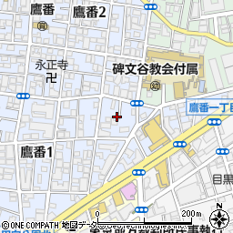 東京都目黒区鷹番1丁目7周辺の地図