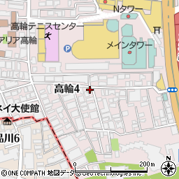 東京都港区高輪4丁目20-3周辺の地図