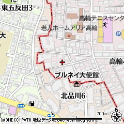 東京都港区高輪4丁目14-10周辺の地図