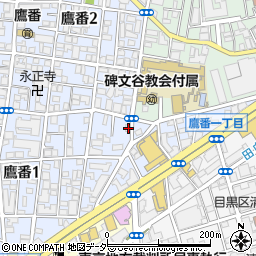 東京都目黒区鷹番1丁目7-1周辺の地図