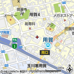 京樽用賀東急店周辺の地図