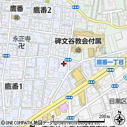 東京都目黒区鷹番1丁目7-21周辺の地図