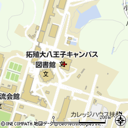 拓殖大学　八王子キャンパス周辺の地図