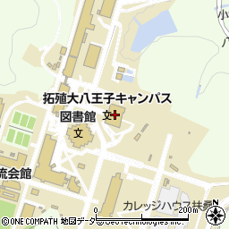 拓殖大学　八王子キャンパス周辺の地図
