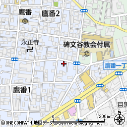 東京都目黒区鷹番1丁目7-18周辺の地図