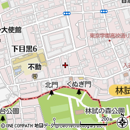 東京都目黒区下目黒6丁目7周辺の地図