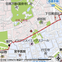 東京都目黒区下目黒3丁目13周辺の地図