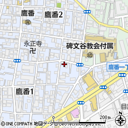 東京都目黒区鷹番1丁目7-17周辺の地図