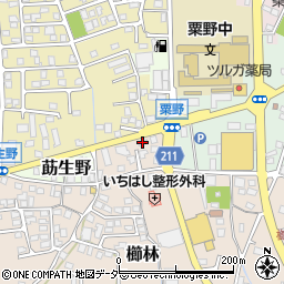 田辺牛乳店ミルクセンター周辺の地図