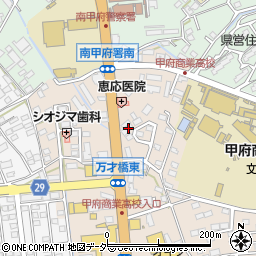 山梨県甲府市上今井町166周辺の地図