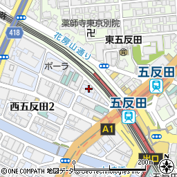 Jメンタル五反田駅前クリニック周辺の地図