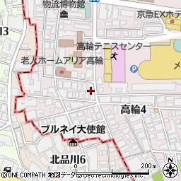 東京都港区高輪4丁目5-9周辺の地図