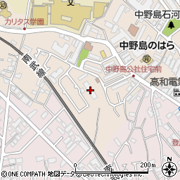 市公社中野島第二住宅周辺の地図