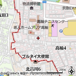 東京都港区高輪4丁目5-5周辺の地図