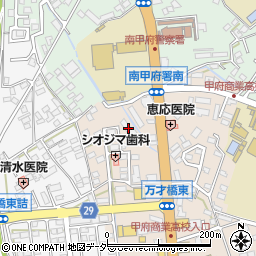 山梨県甲府市上今井町211周辺の地図