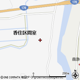 兵庫県美方郡香美町香住区間室117周辺の地図