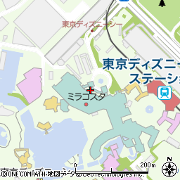 東京ディズニーシー・﻿ホテルミラコスタ周辺の地図