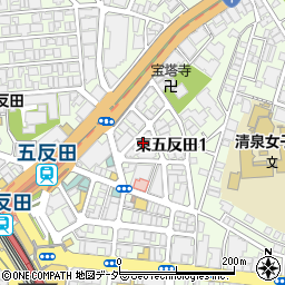 東京都品川区東五反田1丁目7-11周辺の地図