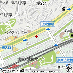 東京都多摩市落合1丁目1-8周辺の地図