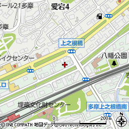 東京都多摩市落合1丁目1-22周辺の地図