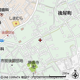 山梨県甲府市後屋町555周辺の地図