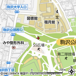 都立駒沢オリンピック公園トイレ５周辺の地図