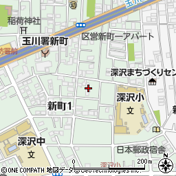 東京都世田谷区新町1丁目11周辺の地図