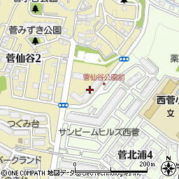 ＵＲ都市機構コンフォール菅仙谷１号棟周辺の地図