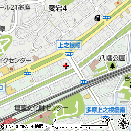 東京都多摩市落合1丁目1-20周辺の地図