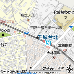 千城台北駅周辺の地図