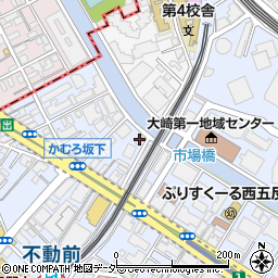 東京電力目黒変電所周辺の地図