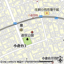 千葉県千葉市若葉区小倉台3丁目7周辺の地図