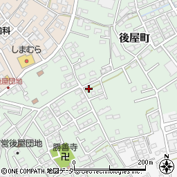 山梨県甲府市後屋町2周辺の地図