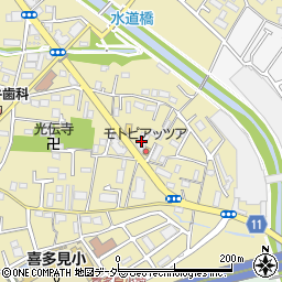 東京中央農業共同組合砧支店周辺の地図